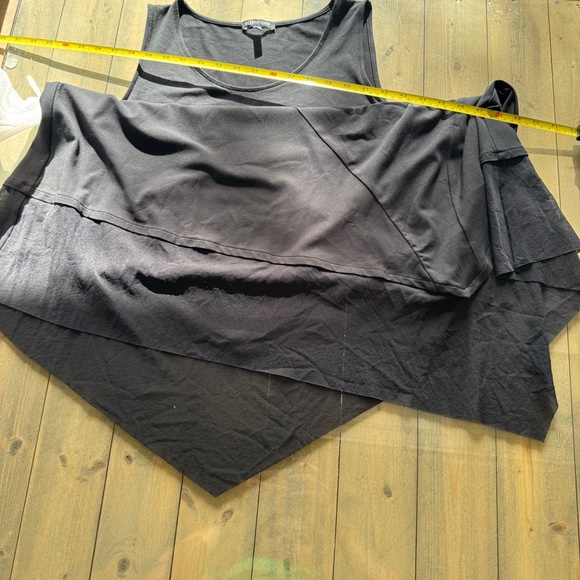 Eileen Fisher Black Sleeveless Dress Size S Minimalist Asymmetrical Hem black - Picture 12 of 14